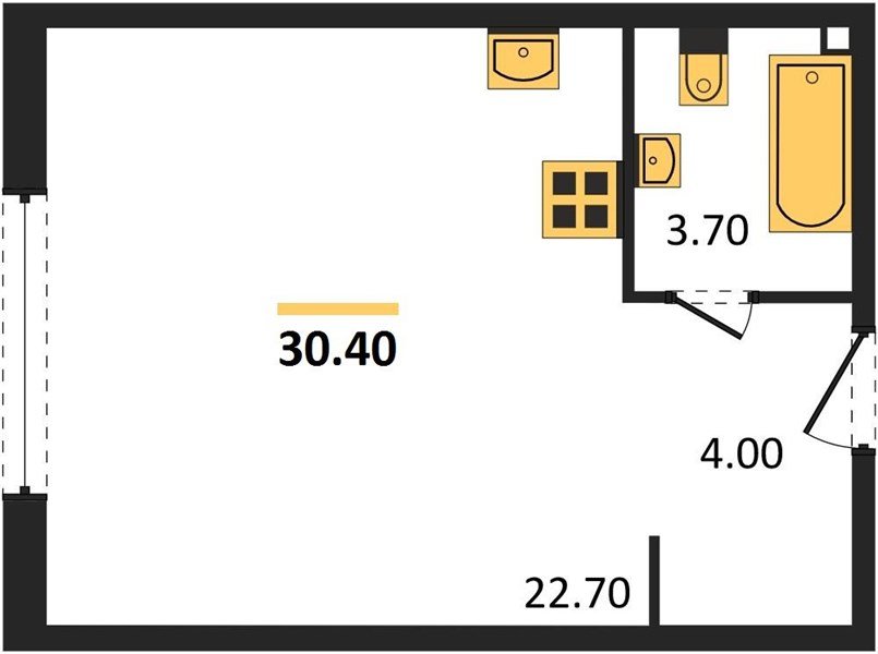Фото №1: Студия 30 м² - Краснодар, Прикубанский внутригородской округ, мкр. жилой комплекс Самолёт-6