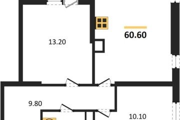 Фото №1: 2-комнатная квартира 60 м² - Краснодар, мкр. жилой комплекс Самолёт-6, 
