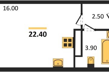 Фото №1: Студия 22 м² - Краснодар, мкр. жилой комплекс Самолёт-6, 