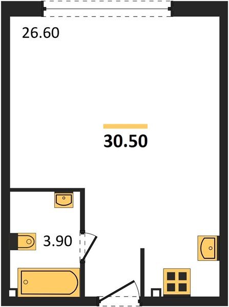 Фото №1: Студия 30 м² - Краснодар, Прикубанский внутригородской округ, мкр. жилой комплекс Самолёт-6
