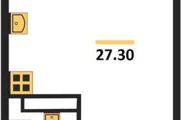 Фото №1: Студия 27 м² - Краснодар, мкр. жилой комплекс Самолёт-6, 