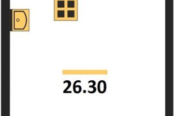 Фото №1: Студия 26 м² - Краснодар, мкр. жилой комплекс Самолёт-6, 
