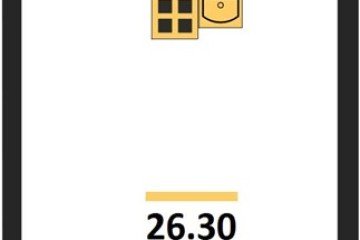 Фото №1: Студия 26 м² - Краснодар, мкр. жилой комплекс Самолёт-6, 