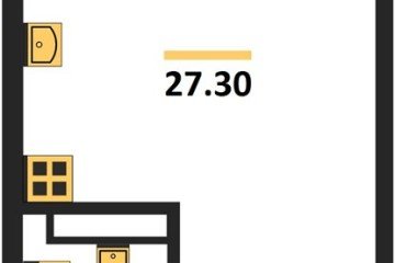 Фото №1: Студия 27 м² - Краснодар, мкр. жилой комплекс Самолёт-6, 
