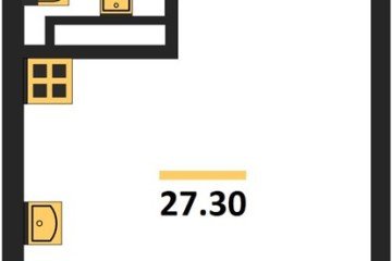 Фото №1: Студия 27 м² - Краснодар, мкр. жилой комплекс Самолёт-6, 