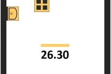 Фото №1: Студия 26 м² - Краснодар, мкр. жилой комплекс Самолёт-6, 