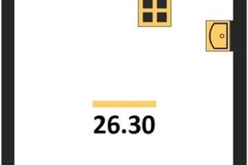 Фото №1: Студия 26 м² - Краснодар, мкр. жилой комплекс Самолёт-6, 
