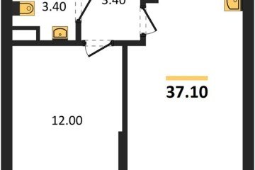 Фото №1: 1-комнатная квартира 37 м² - Краснодар, мкр. жилой комплекс Самолёт-6, 
