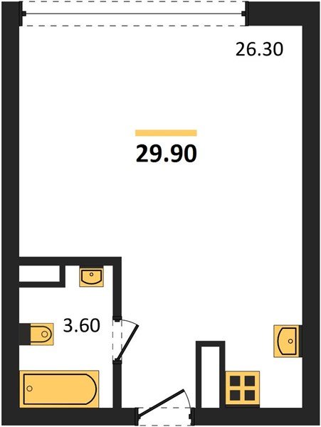Фото №1: Студия 29 м² - Краснодар, Прикубанский внутригородской округ, мкр. жилой комплекс Самолёт-6