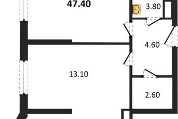Фото №1: 2-комнатная квартира 47 м² - Краснодар, мкр. Прикубанский внутригородской округ, 