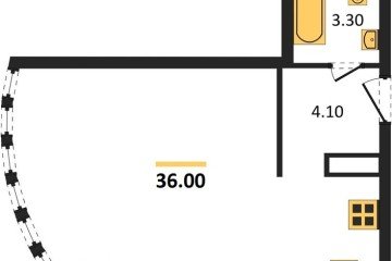 Фото №1: Студия 36 м² - Краснодар, мкр. Прикубанский внутригородской округ, 