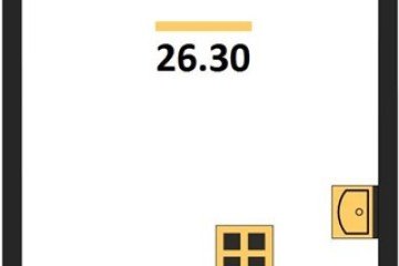 Фото №1: Студия 26 м² - Краснодар, мкр. Прикубанский внутригородской округ, 