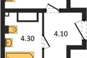 Фото №1: 1-комнатная квартира 44 м² - Краснодар, мкр. Прикубанский внутригородской округ, 