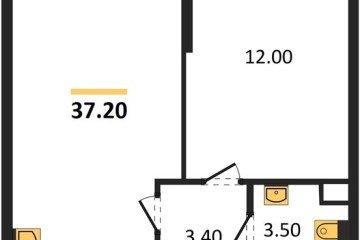 Фото №1: 1-комнатная квартира 37 м² - Краснодар, мкр. Прикубанский внутригородской округ, 