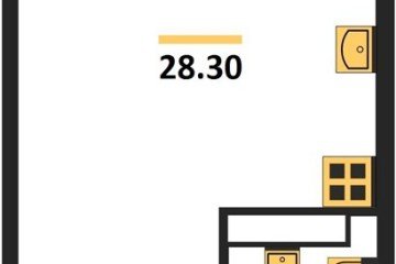 Фото №1: Студия 28 м² - Краснодар, мкр. Прикубанский внутригородской округ, 