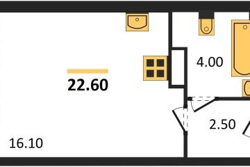 Фото №1: Студия 22 м² - Краснодар, мкр. Прикубанский внутригородской округ, 
