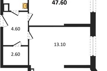 Фото №1: 2-комнатная квартира 47 м² - Краснодар, мкр. Прикубанский внутригородской округ, 
