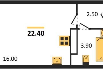 Фото №1: Студия 22 м² - Краснодар, мкр. Прикубанский внутригородской округ, 