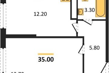 Фото №1: 1-комнатная квартира 35 м² - Краснодар, мкр. Прикубанский внутригородской округ, 