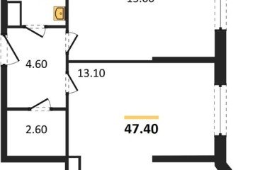 Фото №1: 2-комнатная квартира 47 м² - Краснодар, мкр. Прикубанский внутригородской округ, 