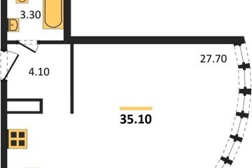 Фото №1: Студия 35 м² - Краснодар, мкр. Прикубанский внутригородской округ, 