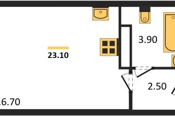 Фото №1: Студия 23 м² - Краснодар, мкр. Прикубанский внутригородской округ, 