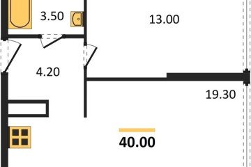 Фото №1: 1-комнатная квартира 40 м² - Краснодар, мкр. Прикубанский внутригородской округ, 