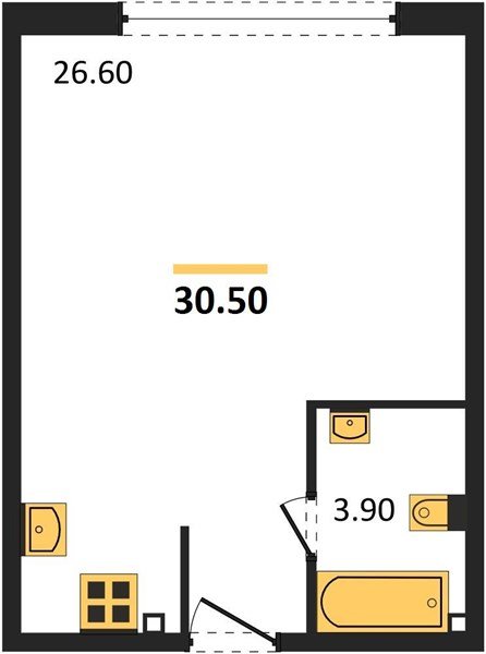 Фото №1: Студия 30 м² - Краснодар, жилой комплекс Самолёт-6, 