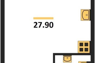 Фото №1: Студия 27 м² - Краснодар, мкр. жилой комплекс Самолёт-6, 