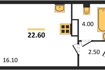 Фото №1: Студия 22 м² - Краснодар, мкр. жилой комплекс Самолёт-6, 