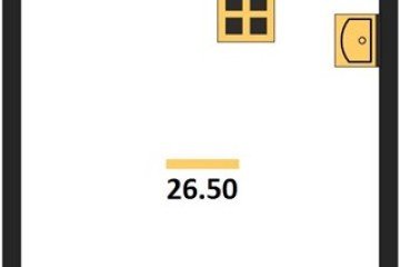 Фото №1: Студия 26 м² - Краснодар, мкр. жилой комплекс Самолёт-6, 