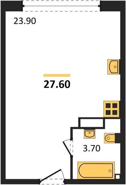 Фото №1: Студия 27 м² - Краснодар, Прикубанский внутригородской округ, мкр. жилой комплекс Самолёт-6