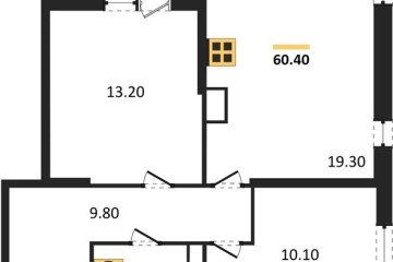 Фото №1: 2-комнатная квартира 60 м² - Краснодар, мкр. жилой комплекс Самолёт-6, 