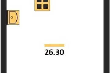 Фото №1: Студия 26 м² - Краснодар, мкр. жилой комплекс Самолёт-6, 