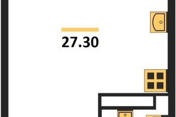 Фото №1: Студия 27 м² - Краснодар, мкр. жилой комплекс Самолёт-6, 