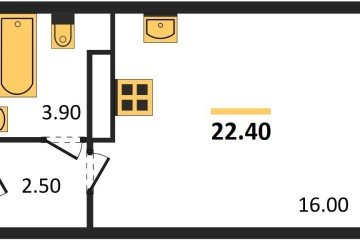 Фото №1: Студия 22 м² - Краснодар, мкр. жилой комплекс Самолёт-6, 