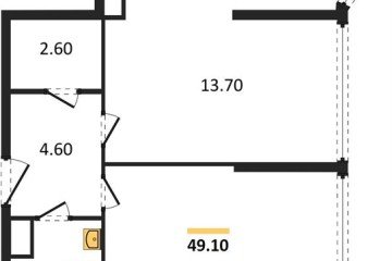 Фото №1: 2-комнатная квартира 49 м² - Краснодар, мкр. жилой комплекс Самолёт-6, 