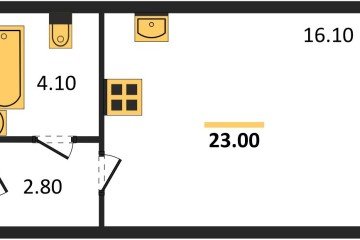 Фото №1: Студия 23 м² - Краснодар, мкр. жилой комплекс Самолёт-6, 