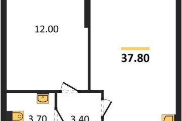 Фото №1: 1-комнатная квартира 37 м² - Краснодар, мкр. жилой комплекс Самолёт-6, 