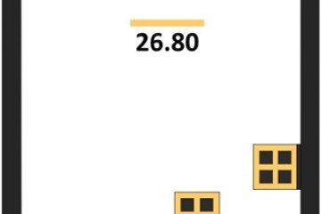 Фото №1: Студия 26 м² - Краснодар, мкр. жилой комплекс Самолёт-6, 