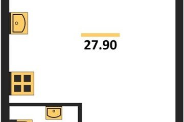 Фото №1: Студия 27 м² - Краснодар, мкр. жилой комплекс Самолёт-6, 