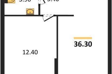 Фото №1: 1-комнатная квартира 36 м² - Краснодар, мкр. жилой комплекс Самолёт-6, 
