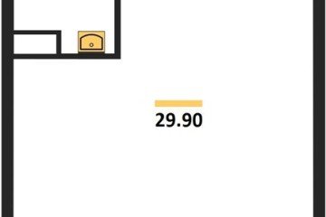 Фото №1: Студия 29 м² - Краснодар, мкр. жилой комплекс Самолёт-6, 
