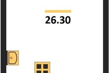 Фото №1: Студия 26 м² - Краснодар, мкр. жилой комплекс Самолёт-6, 