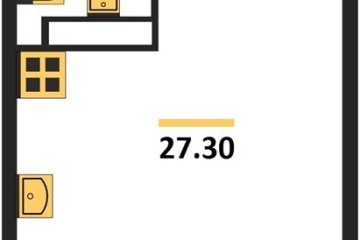 Фото №1: Студия 27 м² - Краснодар, мкр. жилой комплекс Самолёт-6, 