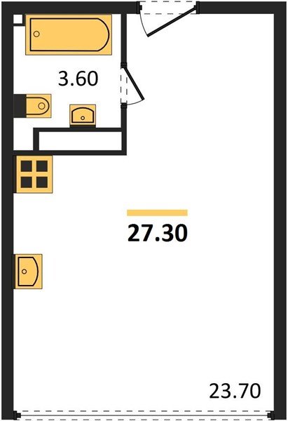 Фото №1: Студия 27 м² - Краснодар, Прикубанский внутригородской округ, мкр. жилой комплекс Самолёт-6