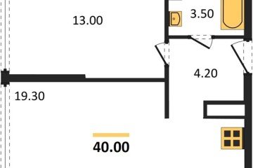 Фото №1: 1-комнатная квартира 40 м² - Краснодар, мкр. жилой комплекс Самолёт-6, 