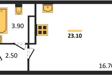 Фото №1: Студия 23 м² - Краснодар, мкр. жилой комплекс Самолёт-6, 