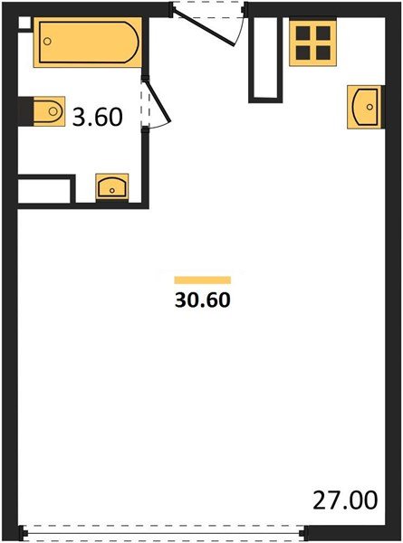 Фото №1: Студия 30 м² - Краснодар, Прикубанский внутригородской округ, мкр. жилой комплекс Самолёт-6