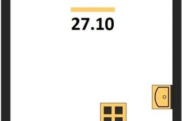 Фото №1: Студия 27 м² - Краснодар, мкр. жилой комплекс Самолёт-6, 